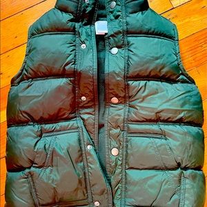 Gymboree Forrest Green Puffy Vest size 7/8